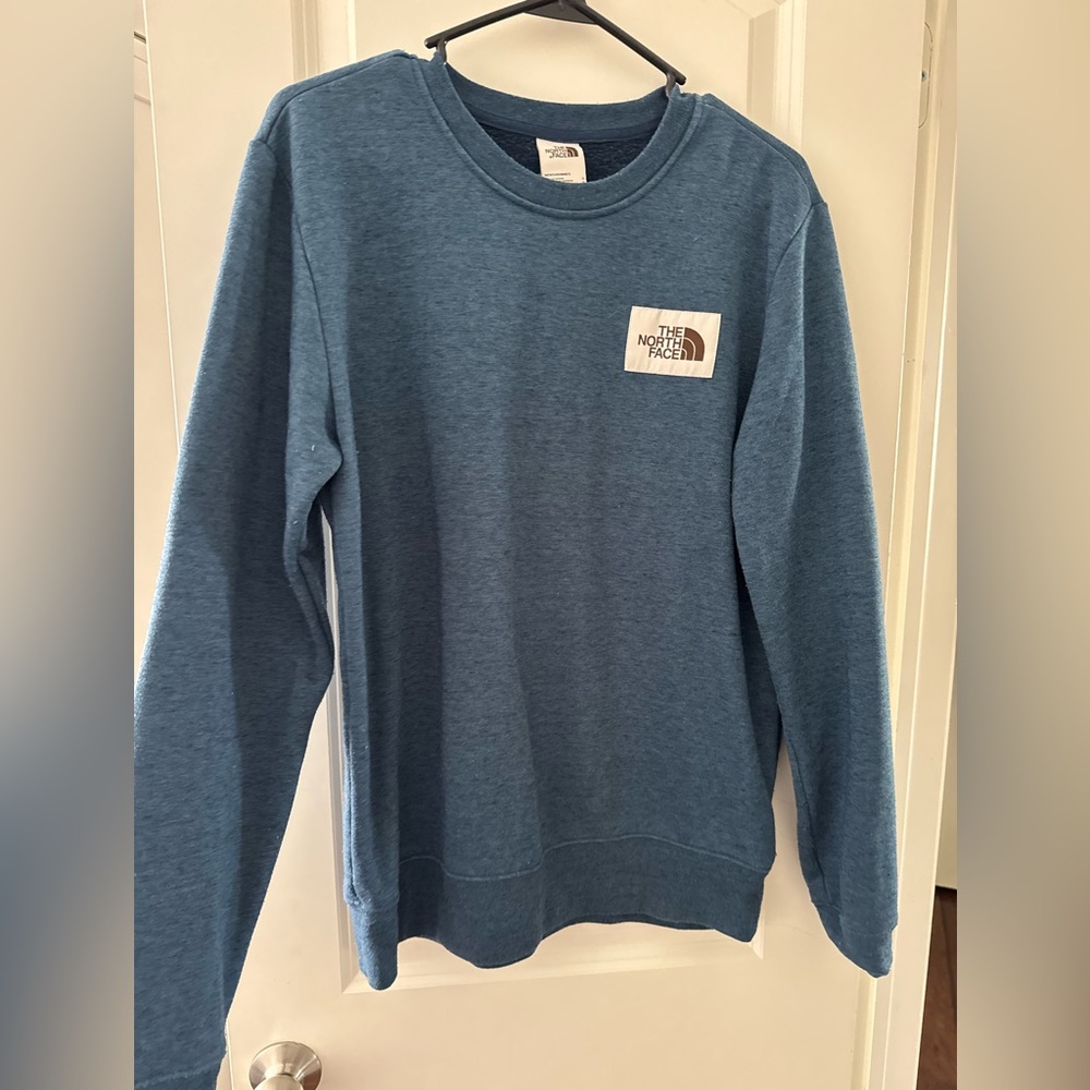 The North Face Men's Heather Blue Crewneck Sweater